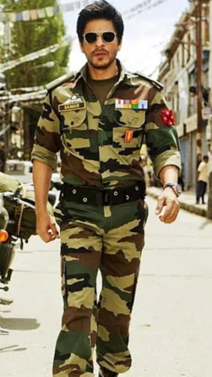 He donned the uniform after he lost his memory in the film. The second half of Jab Tak Hai Jaan featured him as an army officer